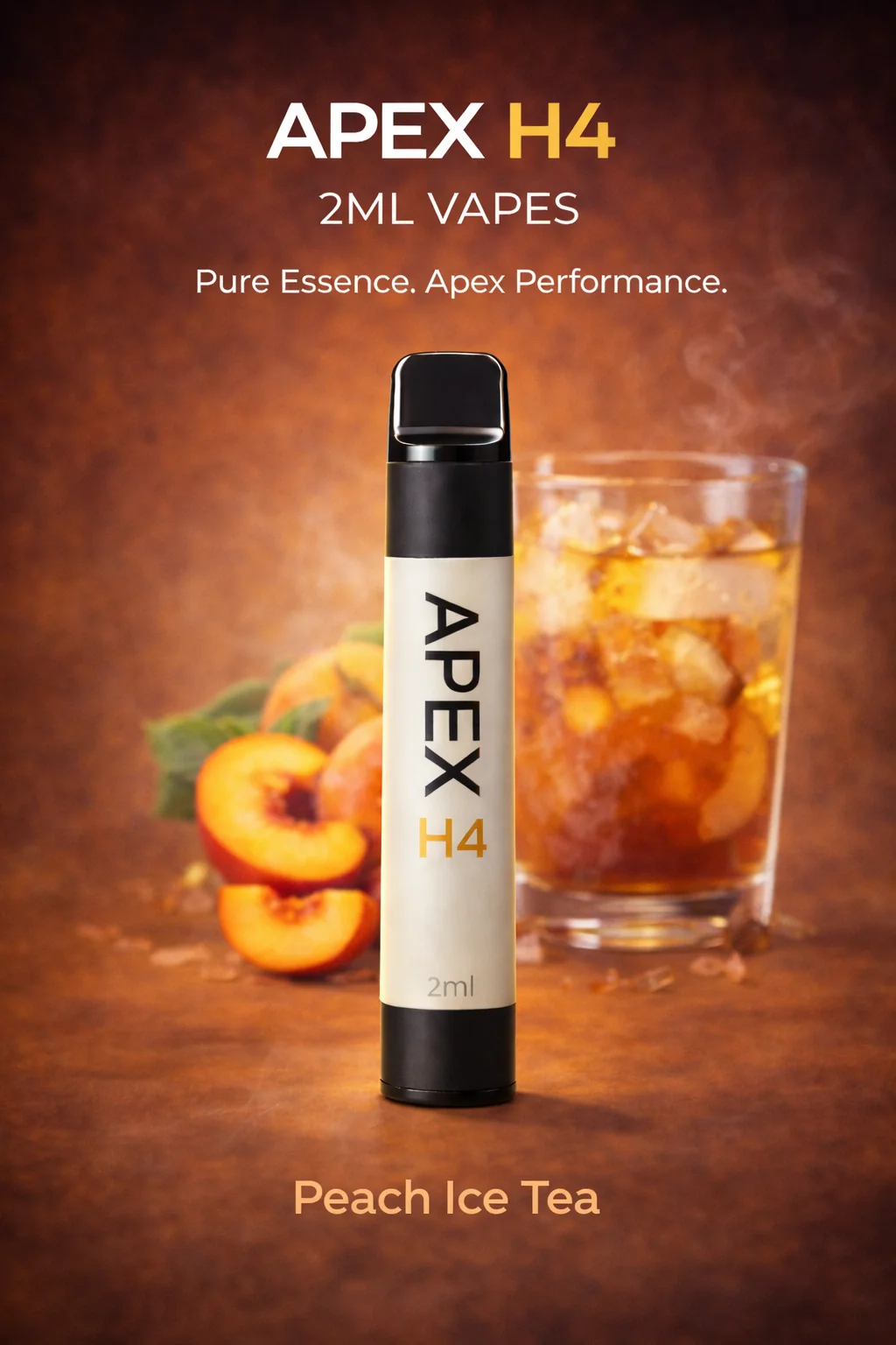 Apex - H4 Superior Blend Vape - Peach Ice Tea 2ml